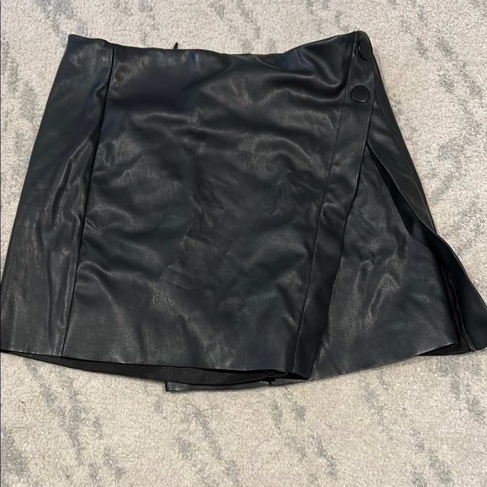Black Leather Skirt
